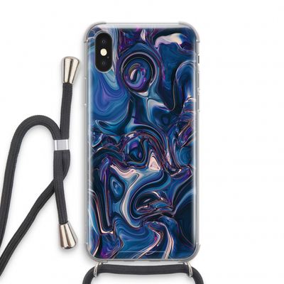 Mirrored Mirage: iPhone X Transparant Hoesje met koord