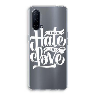 Turn hate into love: OnePlus Nord CE 5G Transparant Hoesje