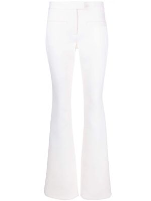 Courrèges pantalon en crêpe à coupe évasée - Tons neutres