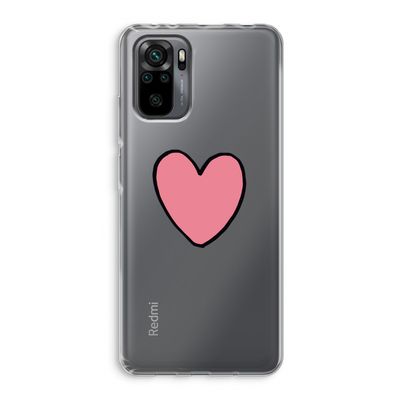 Hartje: Xiaomi Redmi Note 10 Pro Transparant Hoesje
