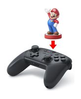 Nintendo Switch Pro Controller Zwart Bluetooth Gamepad Analoog/digitaal Nintendo Switch, PC - thumbnail