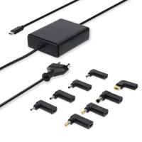 Nedis Notebook-Adapter | GaN | 100 W | 5 / 9 / 12 / 15 / 20 V DC | 3.0 / 5.0 A | Gebruikt voor: Notebook / Smartphone / Tablet | Euro / Type-C (CEE