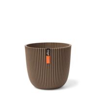 Pot bol Groove 21 5x20 warm taupe bloempot - Capi europe