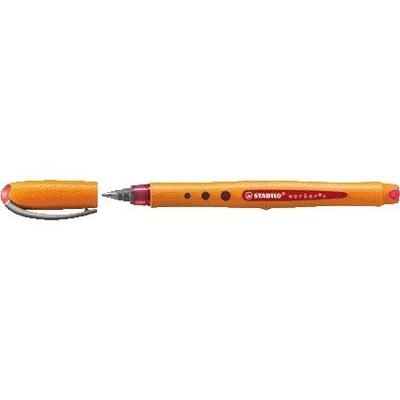 Rollerpen STABILO worker 2018/40 medium rood | 10 stuks
