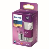 Philips LED Kogellamp Transparant - 15 W - E27 - warmwit licht