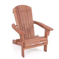 Adirondack Houten Tuinstoel Opvouwbare Buitenstoel met Armleuningen Latten Tuinstoel Hoge Rug Opvouwbare Stoel voor Keuken Terras
