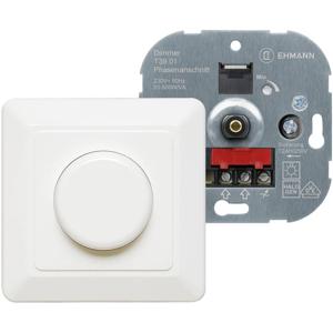 Ehmann 3960c0120 Dimmer (inbouw) Geschikt voor lampen: Gloeilamp, Halogeenlamp Zuiver wit