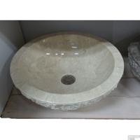 Waskom Natuursteen W01 Marmo Cream 40x40x15 cm - Spoelbak