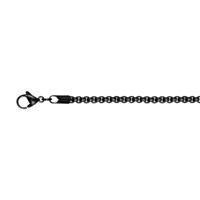 iXXXi Men Ketting Ronde Schakel Mat Zwart