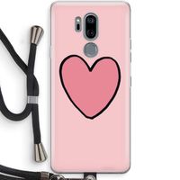 Hartje: LG G7 Thinq Transparant Hoesje met koord