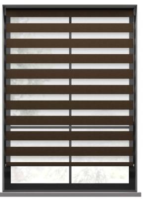 Duo Rolgordijn - Rift bruin Duo Rolgordijn - Rift bruin