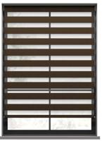 Duo Rolgordijn - Rift bruin