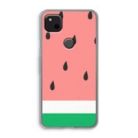 Watermeloen: Google Pixel 4a Transparant Hoesje