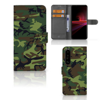 Sony Xperia 1 III Telefoon Hoesje Army Dark - thumbnail