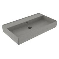 Wastafel Sanilux Edge Keramiek 80 0 Kraangaten Warm Beton Sanilux