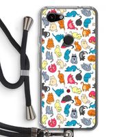 Kleurrijke katten: Pixel 3a Transparant Hoesje met koord