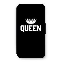 Queen zwart: iPhone 12 Pro Flip Hoesje