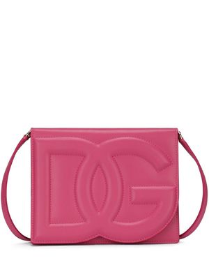 Dolce & Gabbana sac à bandoulière à logo DG - Rose