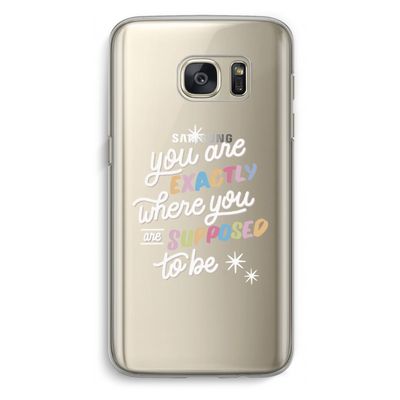 Right Place: Samsung Galaxy S7 Transparant Hoesje