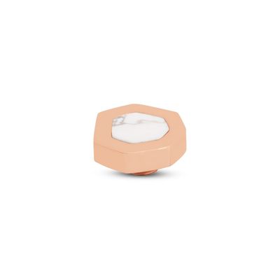 Melano Vivid Heptagon Steentje Howlite Rosé