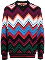 Missoni zigzag crew-neck jumper - Rouge - thumbnail