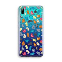 Kleurrijke katten: Huawei P Smart (2019) Transparant Hoesje