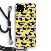 8-bit N°3: Pixel 4 XL Transparant Hoesje met koord