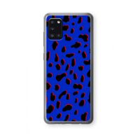 Blue Leopard: Samsung Galaxy A31 Transparant Hoesje