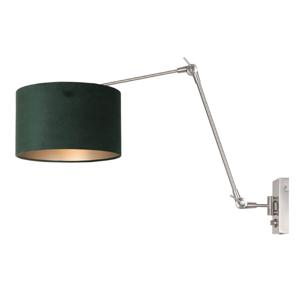Steinhauer Verstelbare muurlampPrestige Chic met groen velvet - 8109ST