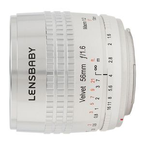 Lensbaby Velvet 56 Canon EF-mount objectief Zilver