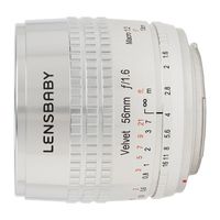 Lensbaby Velvet 56 Canon EF-mount objectief Zilver