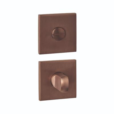 Intersteel WC-sluiting verdekt 53x53x6mm met stift 6-8mm PVD Brons