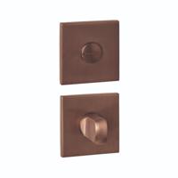 Intersteel WC-sluiting verdekt 53x53x6mm met stift 6-8mm PVD Brons - thumbnail