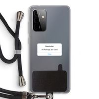 Reminder: Samsung Galaxy A72 5G Transparant Hoesje met koord