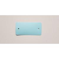 PVC labels 54x108 mm pastelblauw 2gaten