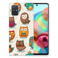 Samsung Galaxy A71 | TPU Hoesje | Vrolijke Uilen