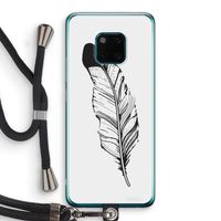 Pluim: Huawei Mate 20 Pro Transparant Hoesje met koord