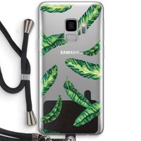 Lange bladeren: Samsung Galaxy S9 Transparant Hoesje met koord