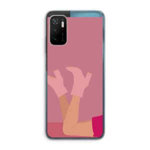 Pink boots: Xiaomi Poco M3 Pro 5G Transparant Hoesje