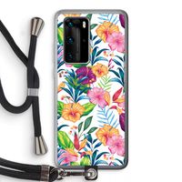 Tropisch 2: Huawei P40 Pro Transparant Hoesje met koord