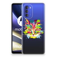 Motorola Moto G51 5G Telefoonhoesje met Naam Cat Color