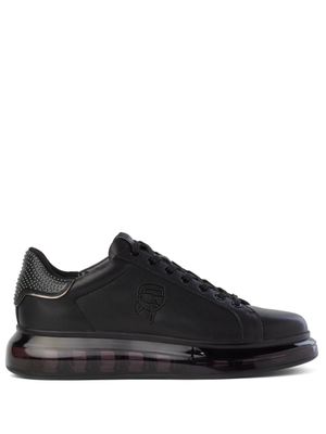 Karl Lagerfeld baskets Ikon NFT Kapri Kushion en cuir - Noir