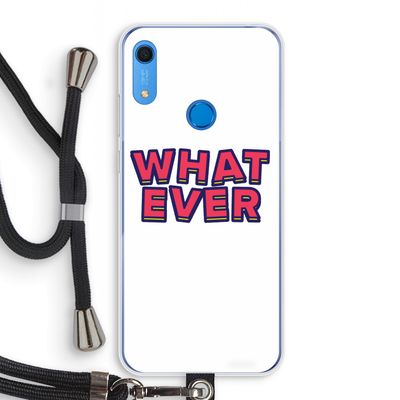 Whatever: Huawei Y6s Transparant Hoesje met koord