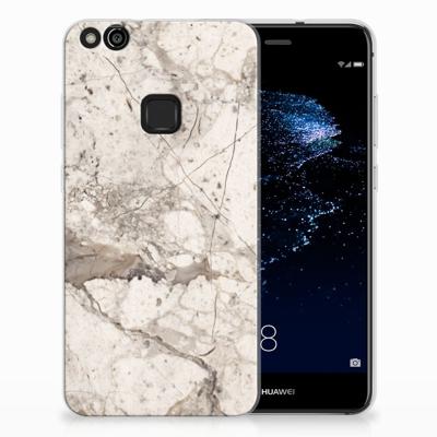 Huawei P10 Lite | TPU | Siliconen hoesje | Marmer Beige