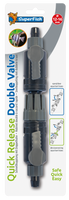 Superfish Dubbelkraan Snelkoppeling 12/16 mm - Aquarium Waterstroomregeling Gemakkelijk Gemaakt Superfish Dubbelkraan Snelkoppeling 12/16 mm - Aquarium Waterstroomregeling Gemakkelijk Gemaakt