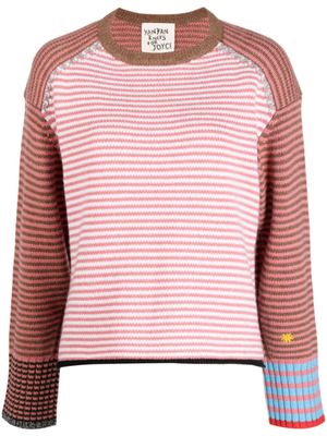 YANYAN KNITS pull à rayures - Rose