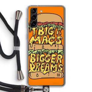 Big Macs Bigger Dreams: Samsung Galaxy S21 Plus Transparant Hoesje met koord