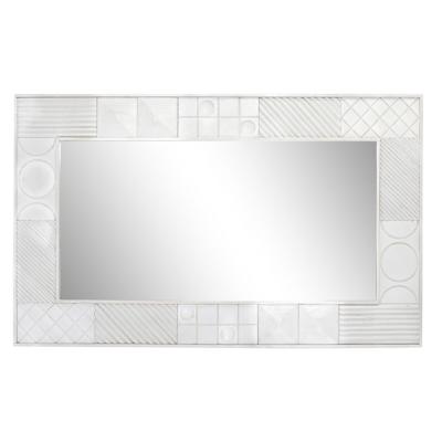Wandspiegel DKD Home Decor Wit Modern Ruiten 154 x 4 x 94 cm