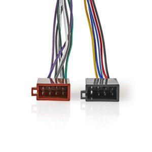 Nedis ISO-Kabel voor Autoradio | ISO-compatibiliteit: Sony | 0.15 m | Rond | PVC | Doos - CAGBISOSO16PVA