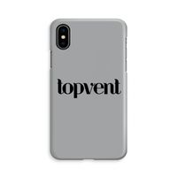 Topvent Grijs Zwart: iPhone Xs Volledig Geprint Hoesje